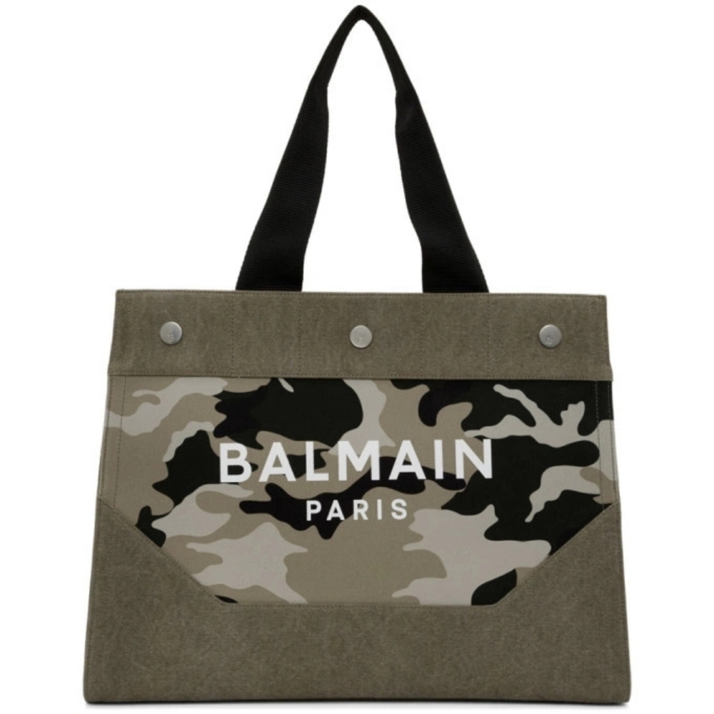 Sale: Balmain Large B-Soft Logo Tote and Dust Bag